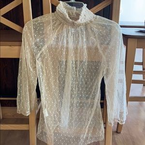 Symmetry see through blouse